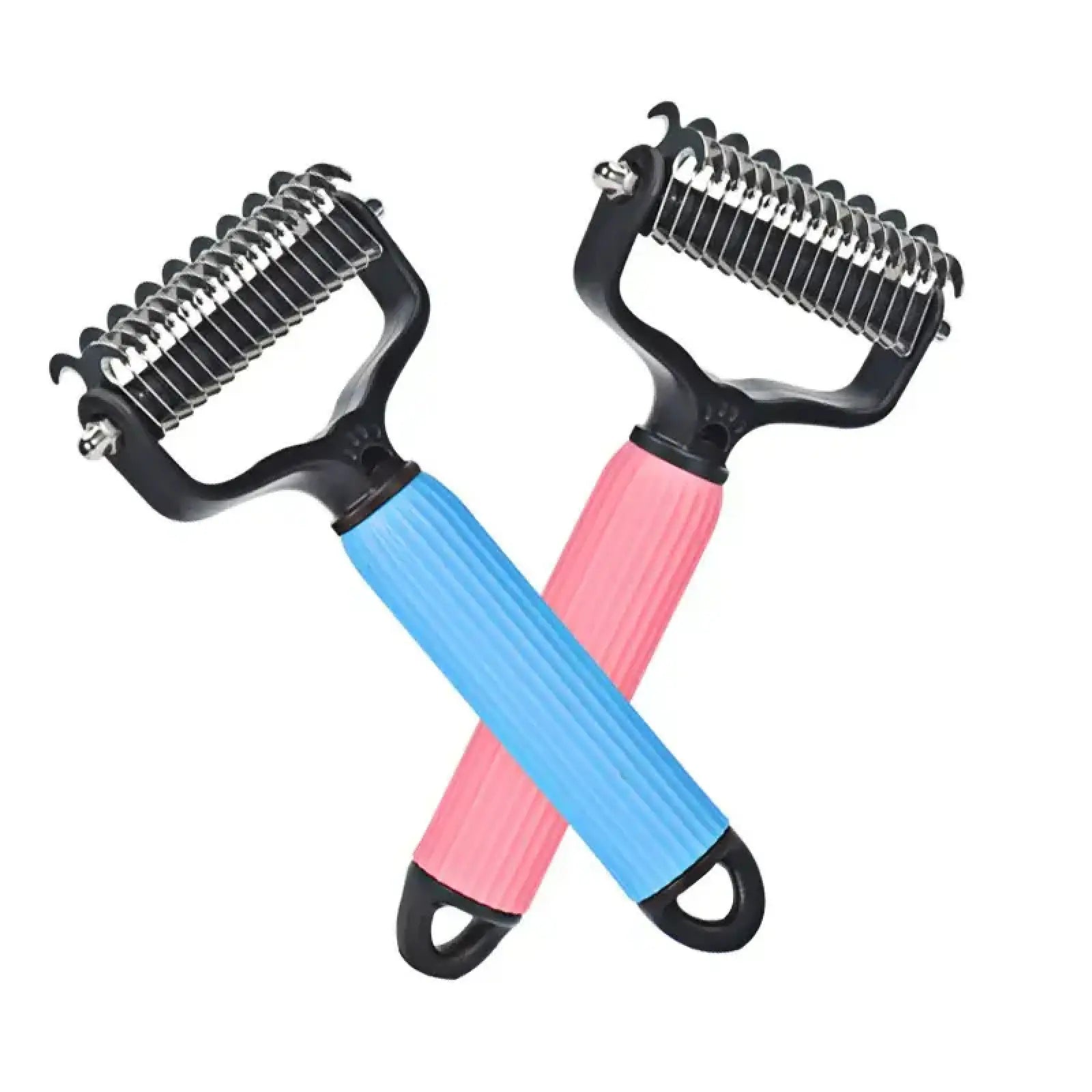 Professional Double-Sided Dog Detangling Comb – Stainless Steel Grooming Tool