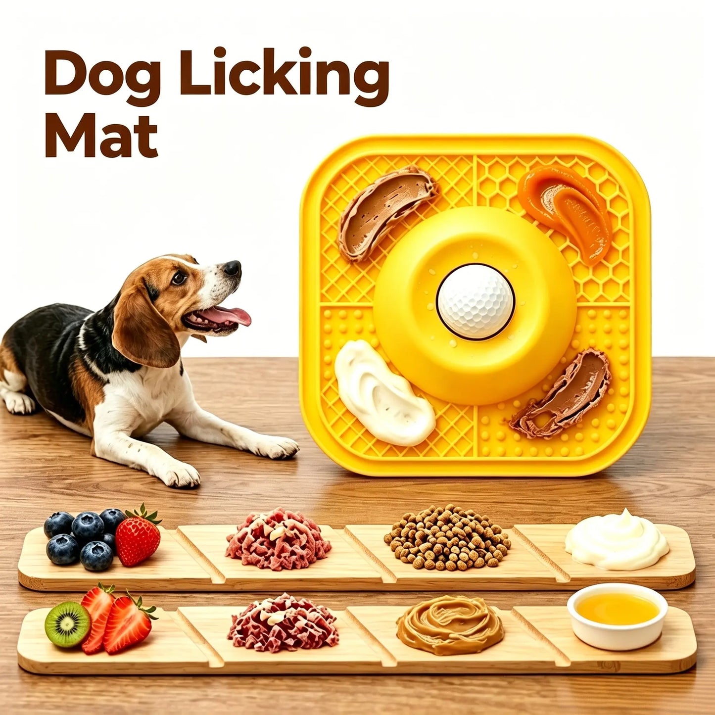     Interactive Dog Lick Bowl – Slow Feeder with Suction Base & Rolling Ball