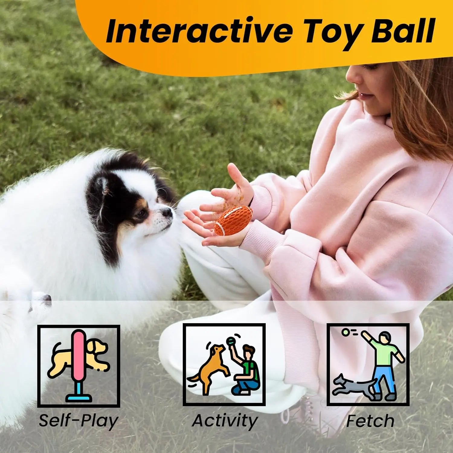     Durable Rubber Dog Football Toy – Floating Fetch Ball for Aggressive Chewers