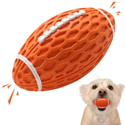     Durable Rubber Dog Football Toy – Floating Fetch Ball for Aggressive Chewers