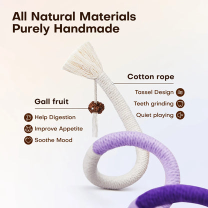     Potaroma Cat Chew Rope Toys – 3-Piece Dental Play Set for Kittens