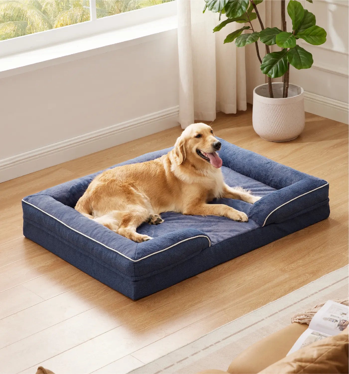     MADE 4 PETS Orthopedic Dog Bed – Waterproof Memory Foam Pet Mattress