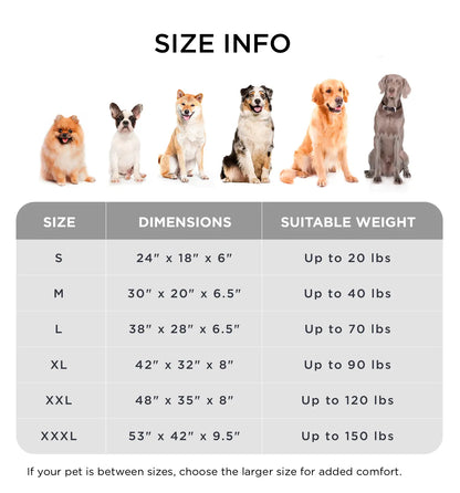     MADE 4 PETS Orthopedic Dog Bed – Waterproof Memory Foam Pet Mattress