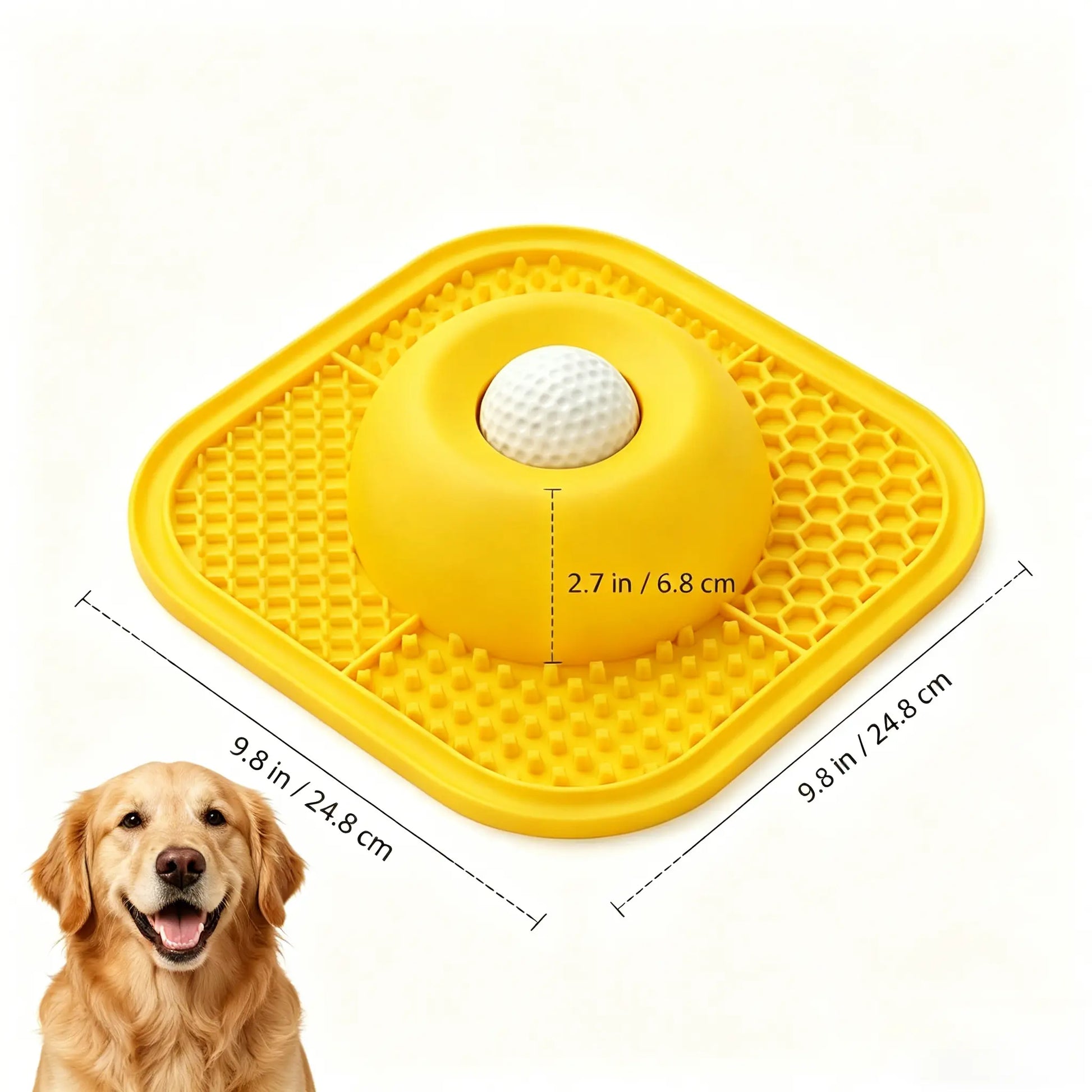     Interactive Dog Lick Bowl – Slow Feeder with Suction Base & Rolling Ball