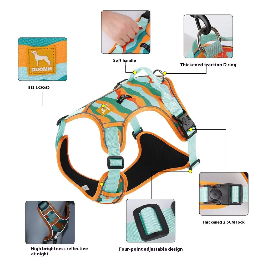 UrbanPaw™ Reflective Harness Leash Set