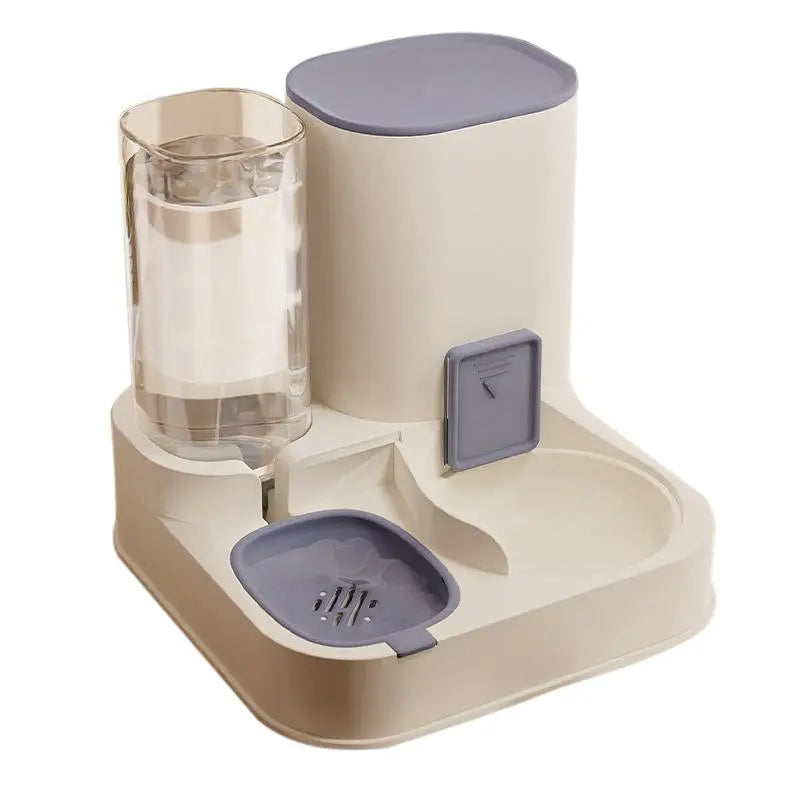     2-in-1 Automatic Pet Feeder & Water Dispenser – Large Capacity for Dogs & Cats