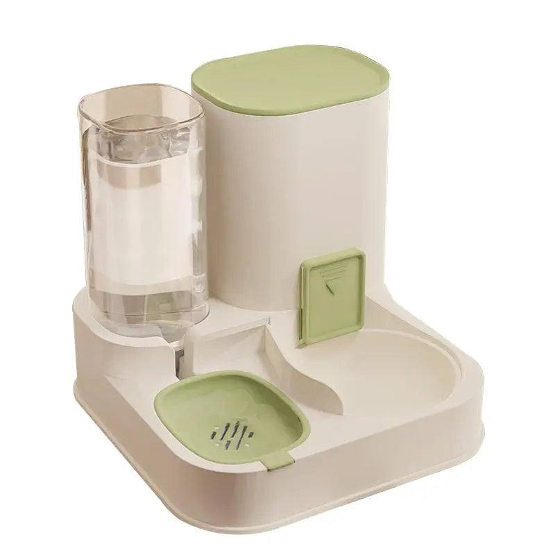     2-in-1 Automatic Pet Feeder & Water Dispenser – Large Capacity for Dogs & Cats